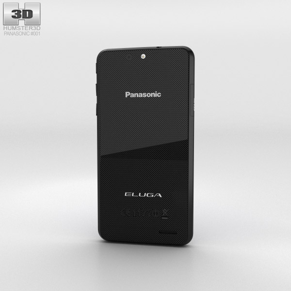 Panasonic Eluga U Preto Modelo 3d
