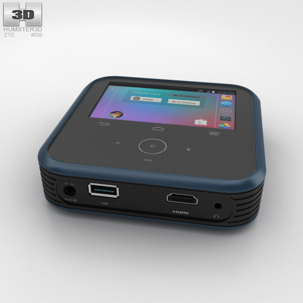 ZTE MF97A: Android-powered Wi-Fi hotspot 3D 모델 