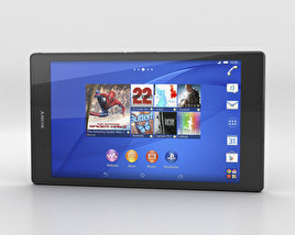 Sony Xperia Z3 Tablet Compact 黑色的 3D模型