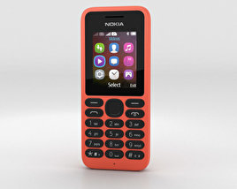 Nokia 130 Red 3D 모델 