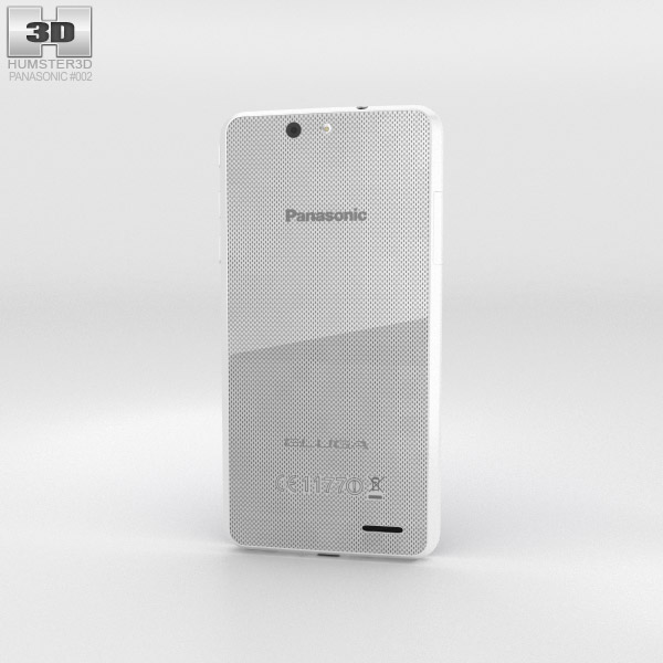 Panasonic Eluga U 白色的 3D模型