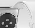 Apple Watch Sport 42mm Silver Aluminum Case White Sport Band 3d model
