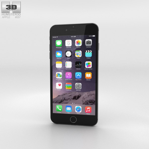 Apple iPhone 6 Plus Space Gray 3D model