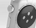 Apple Watch Sport 38mm Silver Aluminum Case White Sport Band 3d model