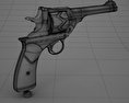 Webley-Fosbery Automatic Revolver 3d model