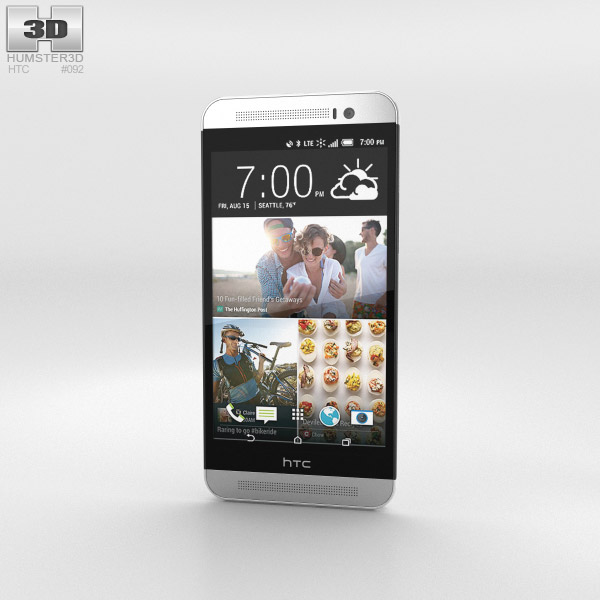 HTC One (E8) CDMA Polar White Modèle 3d