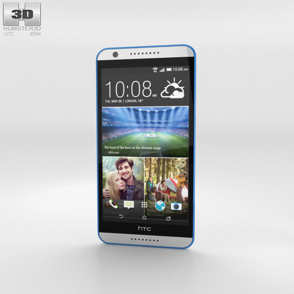 HTC Desire 820 Santorini White 3D-Modell