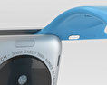 Apple Watch Sport 38mm Silver Aluminum Case Blue Sport Band 3d model