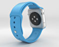 Apple Watch Sport 42mm Silver Aluminum Case Blue Sport Band 3d model