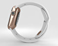 Apple Watch Edition 38mm Rose Gold Case White Sport Band 3Dモデル