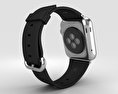 Apple Watch 38mm Stainless Steel Case Black Classic Buckle Modello 3D