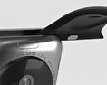 Apple Watch 38mm Stainless Steel Case Black Sport Band Modello 3D