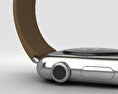 Apple Watch 38mm Stainless Steel Case Brown Modern Buckle 3d model