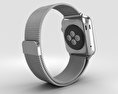 Apple Watch 38mm Stainless Steel Case Milanese Loop 3D模型