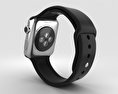 Apple Watch 42mm Stainless Steel Case Black Sport Band 3Dモデル