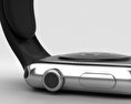 Apple Watch 42mm Stainless Steel Case Black Sport Band 3d model