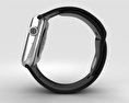 Apple Watch 42mm Stainless Steel Case Black Sport Band 3D-Modell