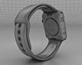 Apple Watch 42mm Stainless Steel Case White Sport Band 3d model