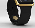Apple Watch Edition 42mm Yellow Gold Case Black Sport Band 3d model