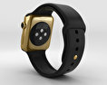 Apple Watch Edition 42mm Yellow Gold Case Black Sport Band 3d model
