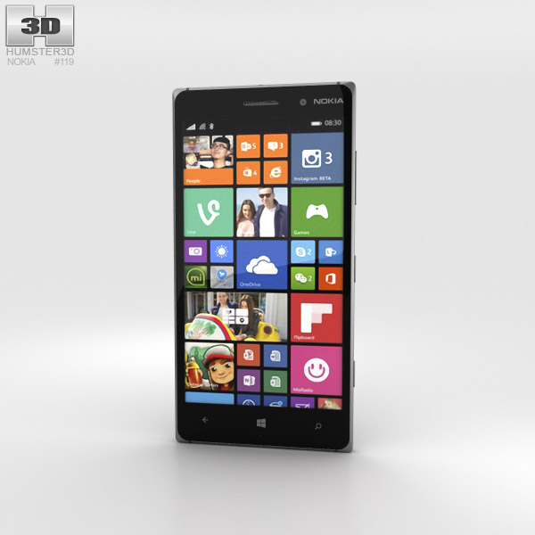 Nokia Lumia 830 Black 3D model