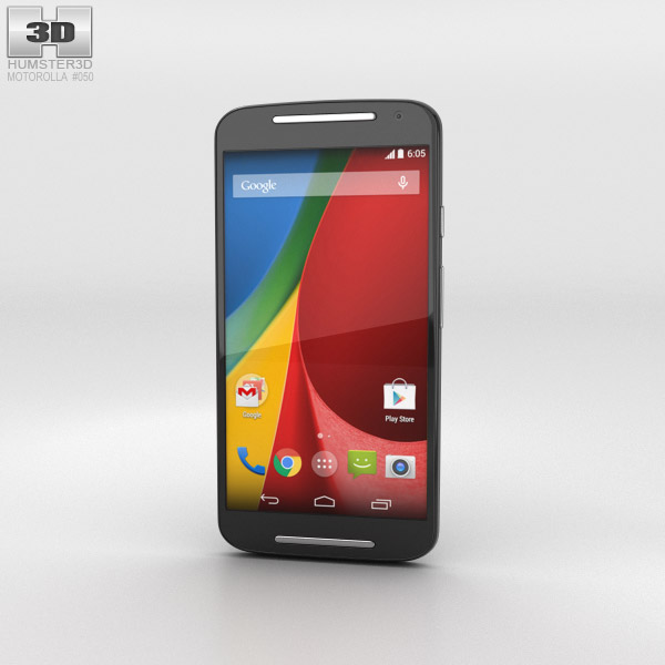 Motorola Moto G (2nd Gen) Black 3D model