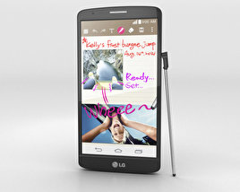 LG G3 Stylus 黑色的 3D模型