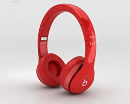 Beats by Dr. Dre Solo2 On-Ear Cuffie Red Modello 3D
