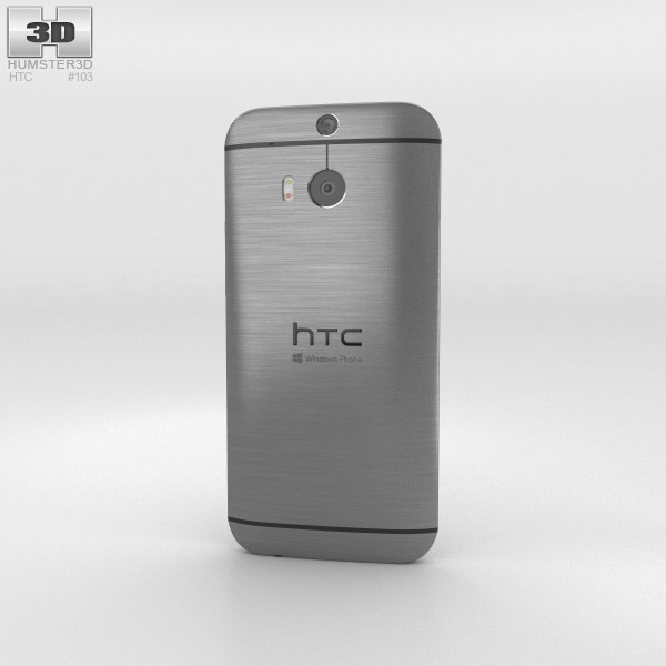 HTC One (M8) Windows Phone Gunmetal Gray 3d model