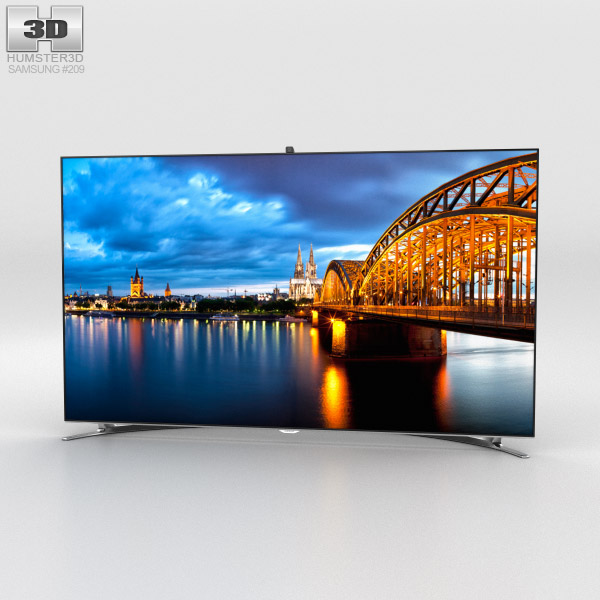 TV Samsung UN55F8000 3D 모델 