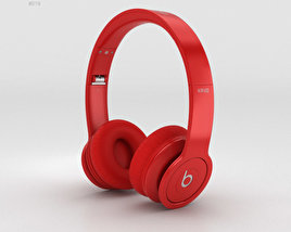 Beats by Dr. Dre Solo HD Matte Red 3D model
