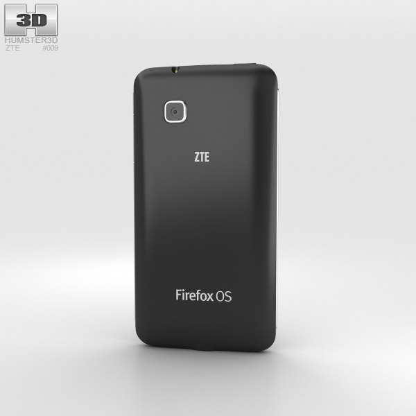 ZTE Open C Black 3d model