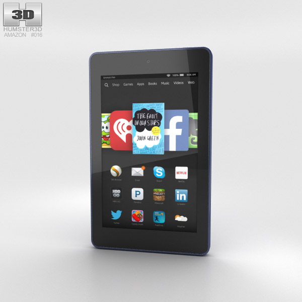 Amazon Fire HD 6 Cobalt 3D model