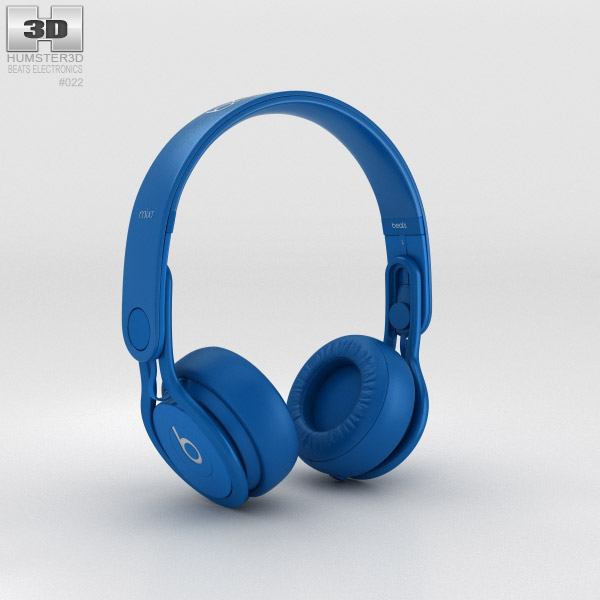Beats Mixr High-Performance Professional Blue 3d model