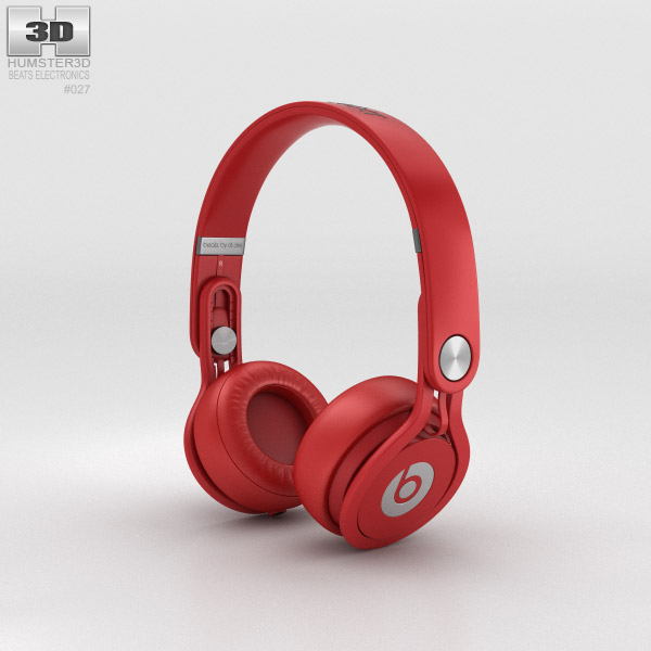 Beats Mixr High-Performance Professional Red 3D model