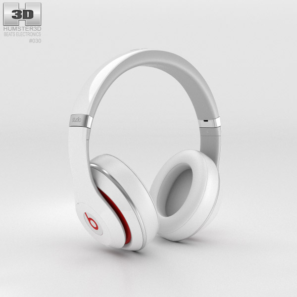 Beats by Dr. Dre Studio Wireless Over-Ear White 3d model