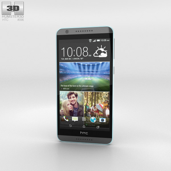 HTC Desire 820 Tuxedo Grey Modello 3D