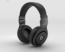 Beats Pro Over-Ear Headphones Black 3D model