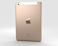 Apple iPad Mini 3 Cellular Gold 3D 모델 