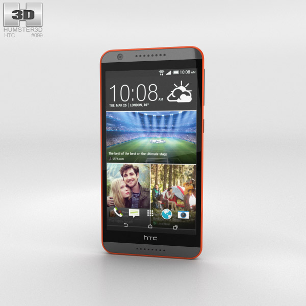 HTC Desire 820 Saffron Grey 3D модель