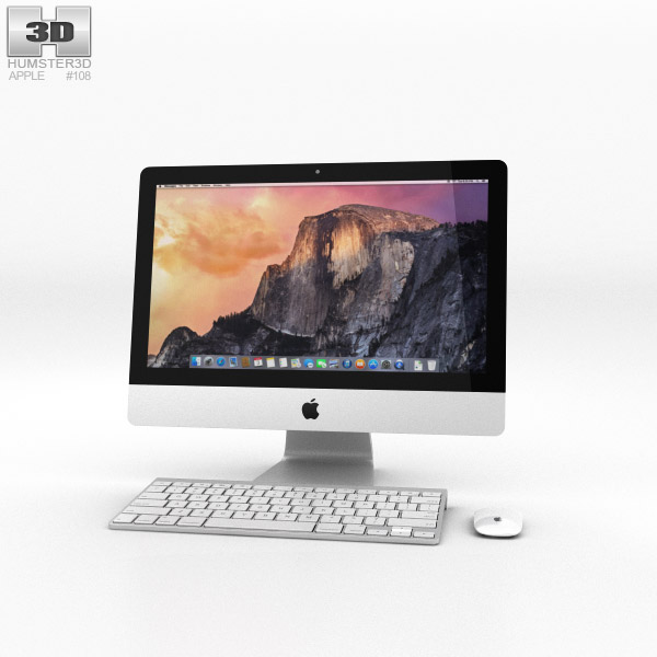 Apple iMac 21.5-inch 2014 3D model