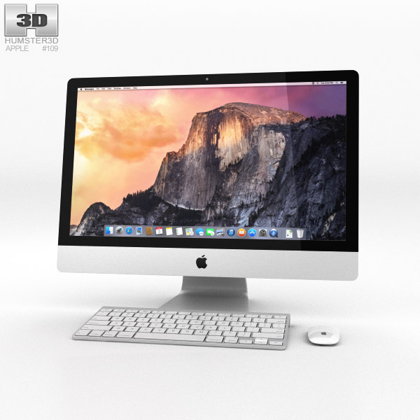 Apple iMac 27-inch 2014 3Dモデル
