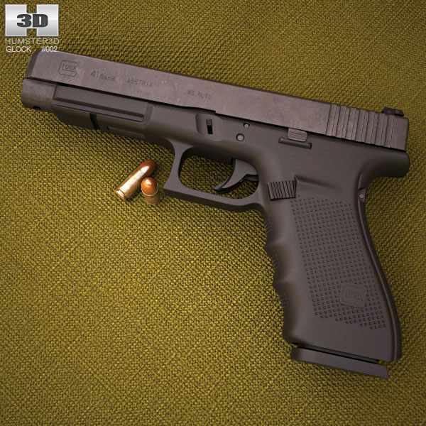 Glock 41 Gen4 3Dモデル