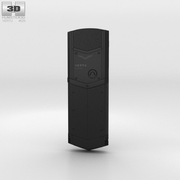Vertu Signature Pure Black 3D 모델 