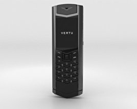 Vertu Signature Clous de Paris Pure Black 3D model