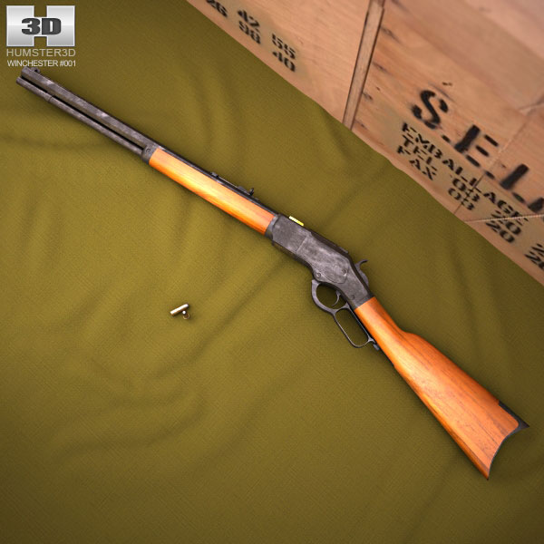 Winchester Model 1873 3D model - Weapon on Hum3D