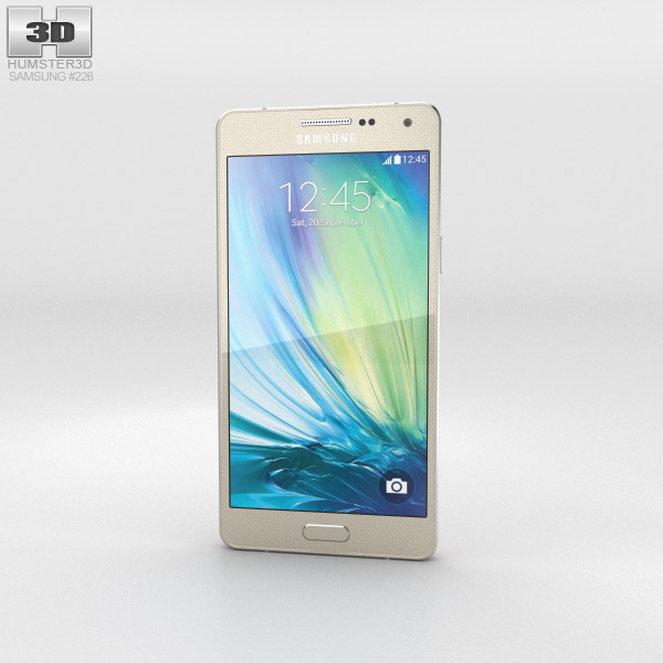 Samsung Galaxy A5 Champagne Gold Modelo 3D