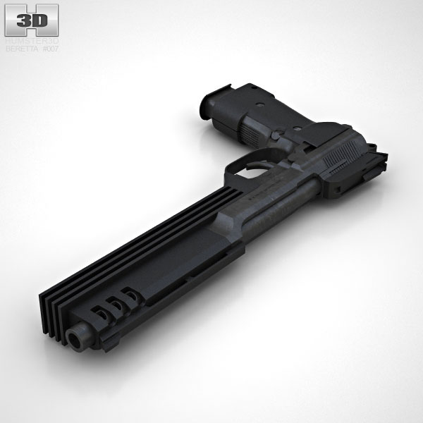 Beretta Auto 9 3D model - Weapon on Hum3D