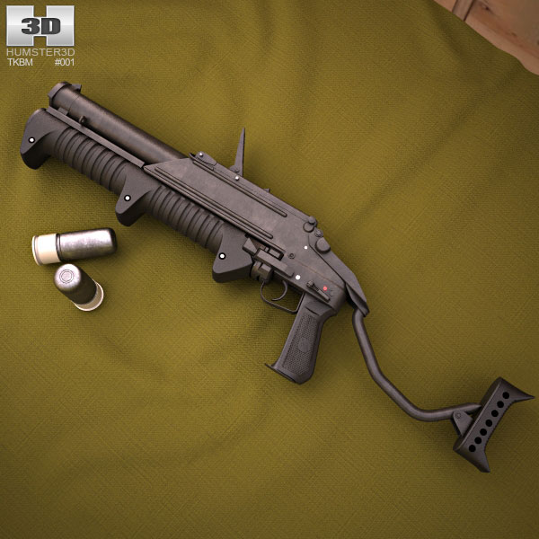 Pump Shotgun 3D Model $8 - .blend .dae .fbx .obj .stl