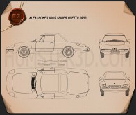 Sports car blueprint 3D Models Download - Hum3D